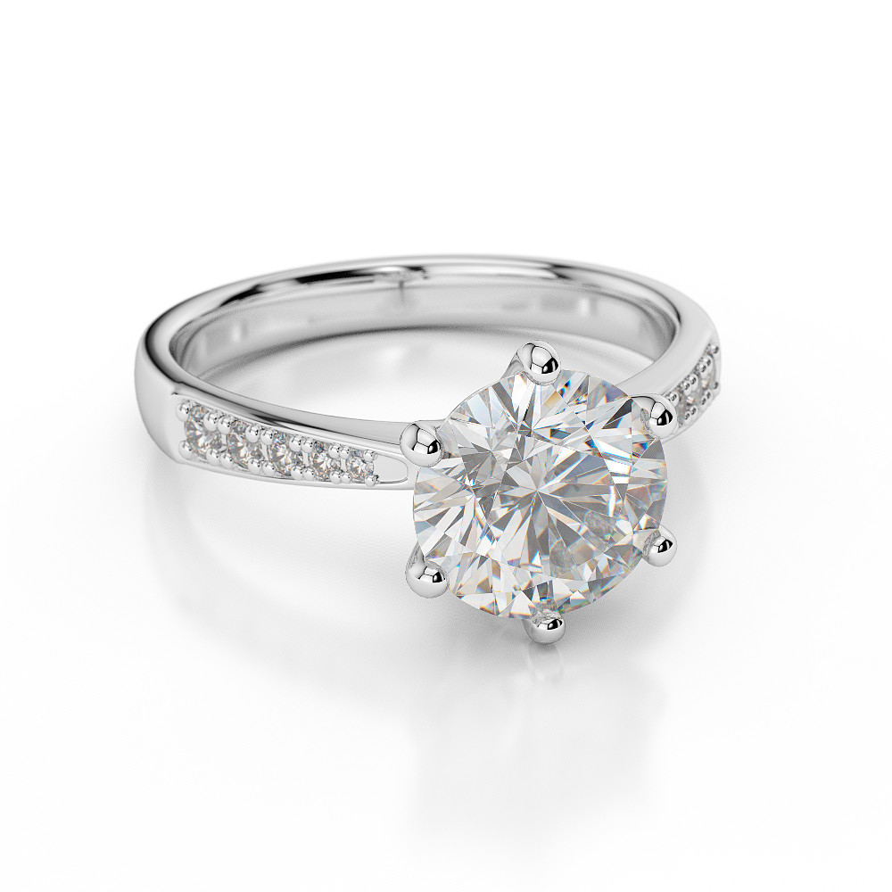 2 Carat Diamond Rings
 D VVS1 Engagement Ring 2 Carat Round Cut 14k White Gold