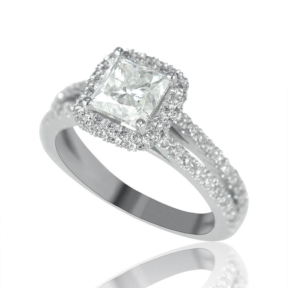 2 Carat Diamond Rings
 2 Carat Solitaire Princess Cut Diamond Engagement Ring G H