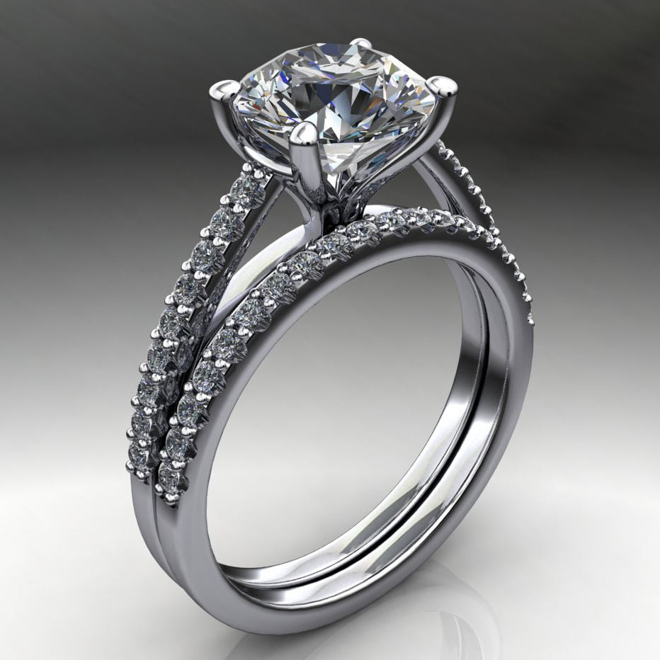 2 Carat Diamond Rings
 mia ring – 2 carat diamond cut round NEO moissanite