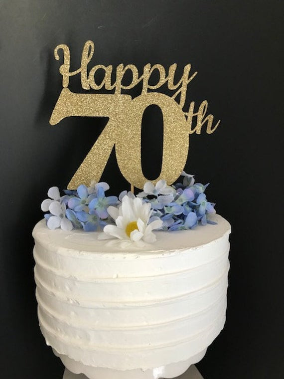 70th Birthday Cake
 70th Birthday Cake Topper 70th Cake Topper 70 Birthday