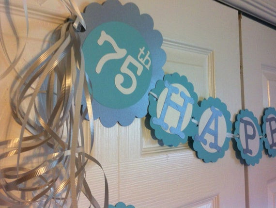 75Th Birthday Gift Ideas For Mom
 Items similar to 75th Birthday Decorations Personalization