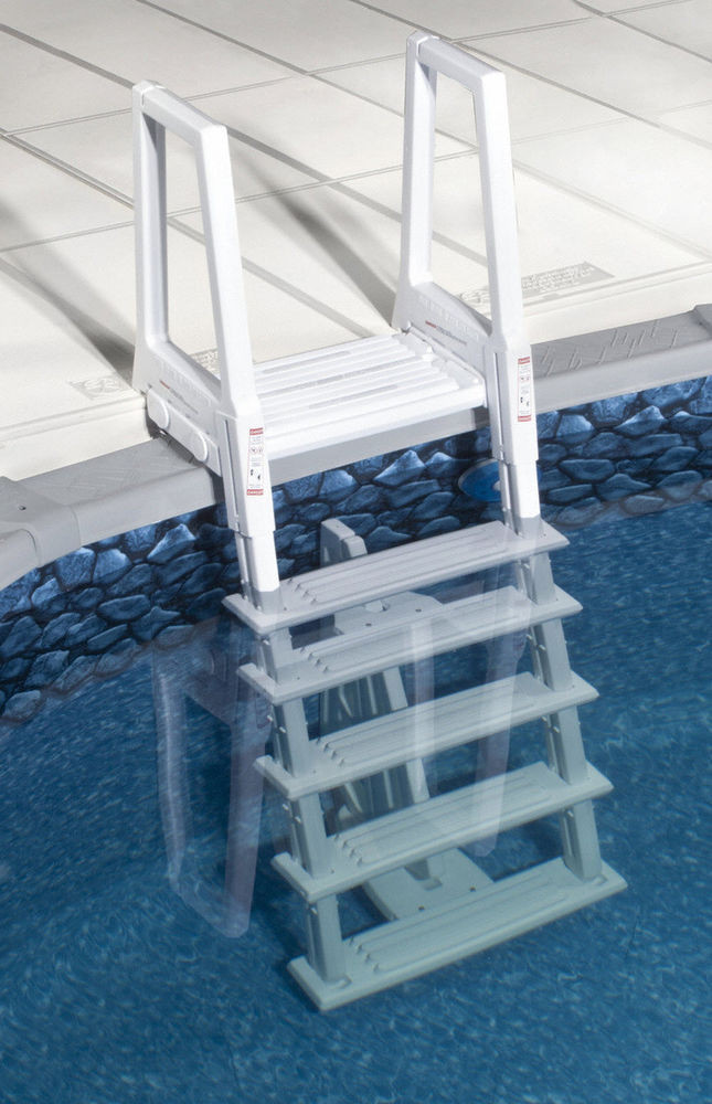 Above Ground Pool Deck Ladders
 NEW STRONG & STURDY POOL LADDER STEPS for ABOVE GROUND
