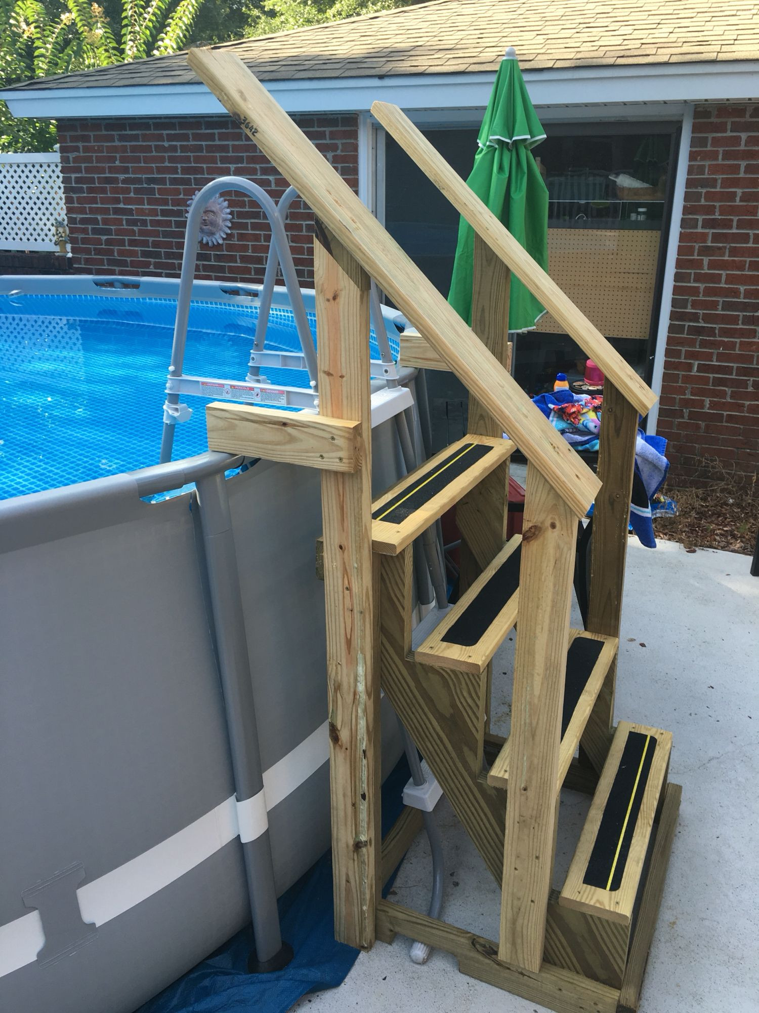 Above Ground Pool Deck Ladders
 New above ground pool ladder Home Improvements