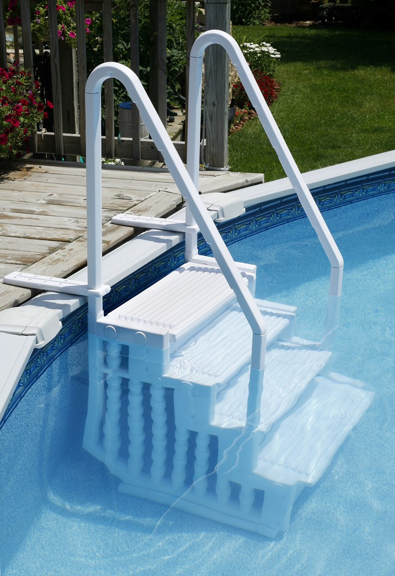 Above Ground Pool Deck Ladders
 Choosing a Ladder or Steps for an Ground Pool