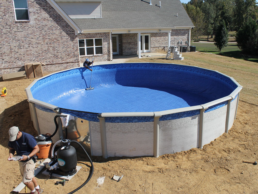 Above Ground Swimming Pool Installation
 Smith Pools & Spas