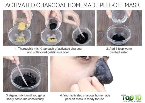 Active Charcoal Mask DIY
 Homemade Peel f Masks for Glowing Spotless Skin