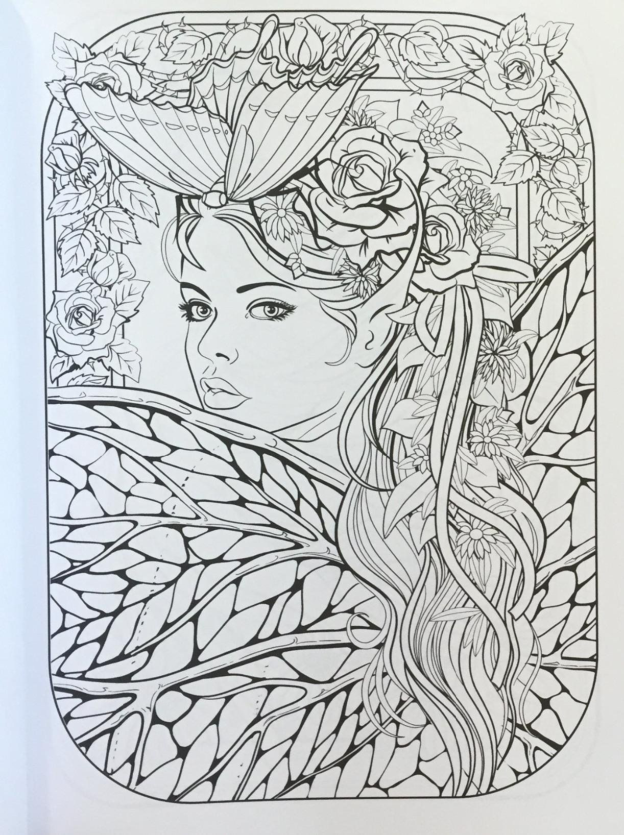 Amazon Adults Coloring Book
 Pin by Cristina B on Fairies Angels coloring pages
