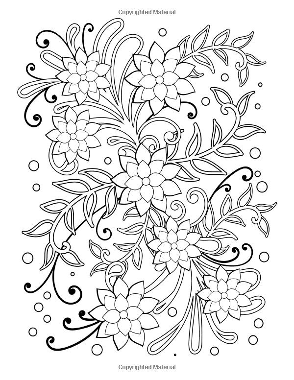 Amazon Adults Coloring Book
 Amazon Simple Flower and Vine Designs Easy Designs