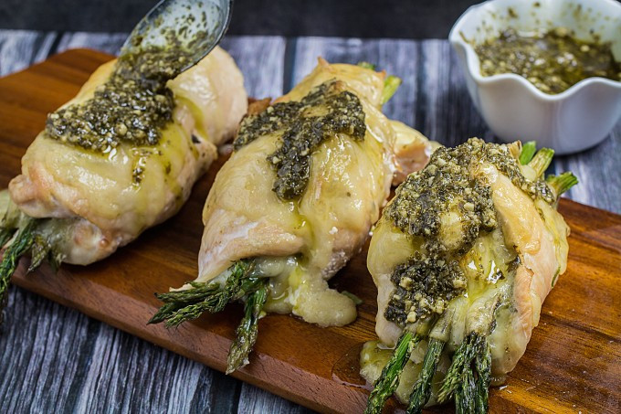 Asparagus Stuffed Chicken
 Asparagus Stuffed Chicken with Swiss • Dishing Delish