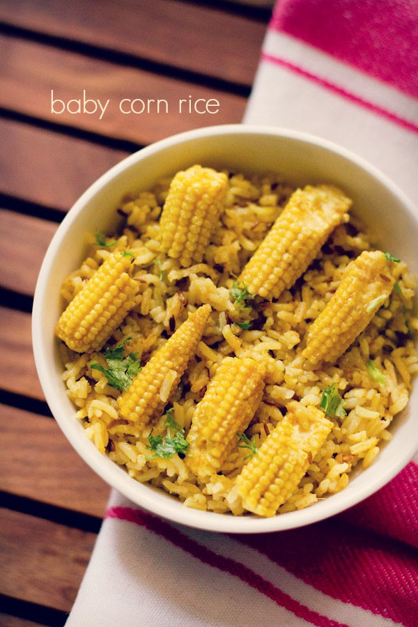 Baby Corn Recipe
 baby corn pulao recipe how to make baby corn rice