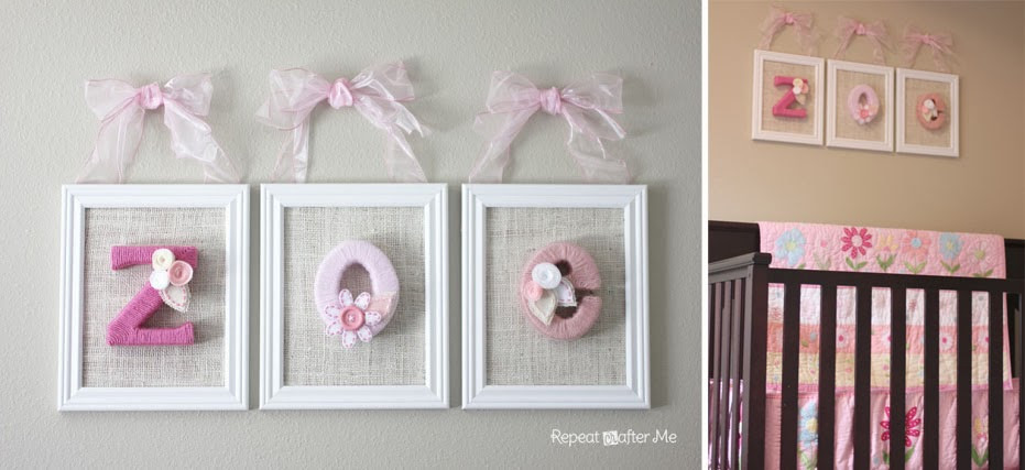 Baby Girl Wall Decorating Ideas
 Baby Girl Nursery DIY decorating ideas Repeat Crafter Me