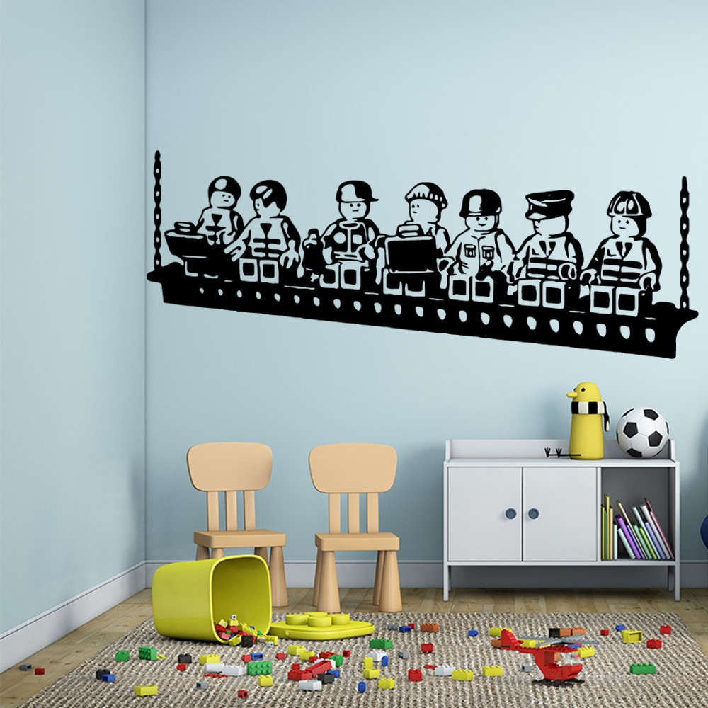 Baby Room Decor Games
 Cartoon LEGO Game Vinyl Wall Sticker Poster Decor For Baby