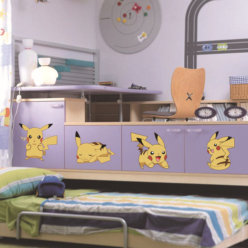 Baby Room Decor Games
 Wholesale Removable Pokemon DIY 11pcs Cute Picachu Peel