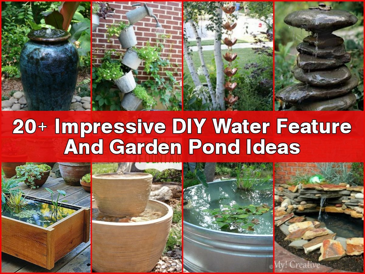 Backyard Fountains Do It Yourself
 20 Impressive DIY Water Feature And Garden Pond Ideas
