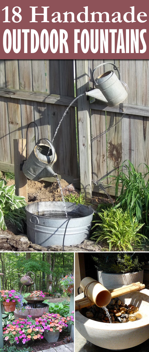 Backyard Fountains Do It Yourself
 18 Awesome Outdoor Fountains You Can Make Yourself