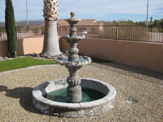 Backyard Fountains Do It Yourself
 Reline a cast outdoor water fountain DoItYourself