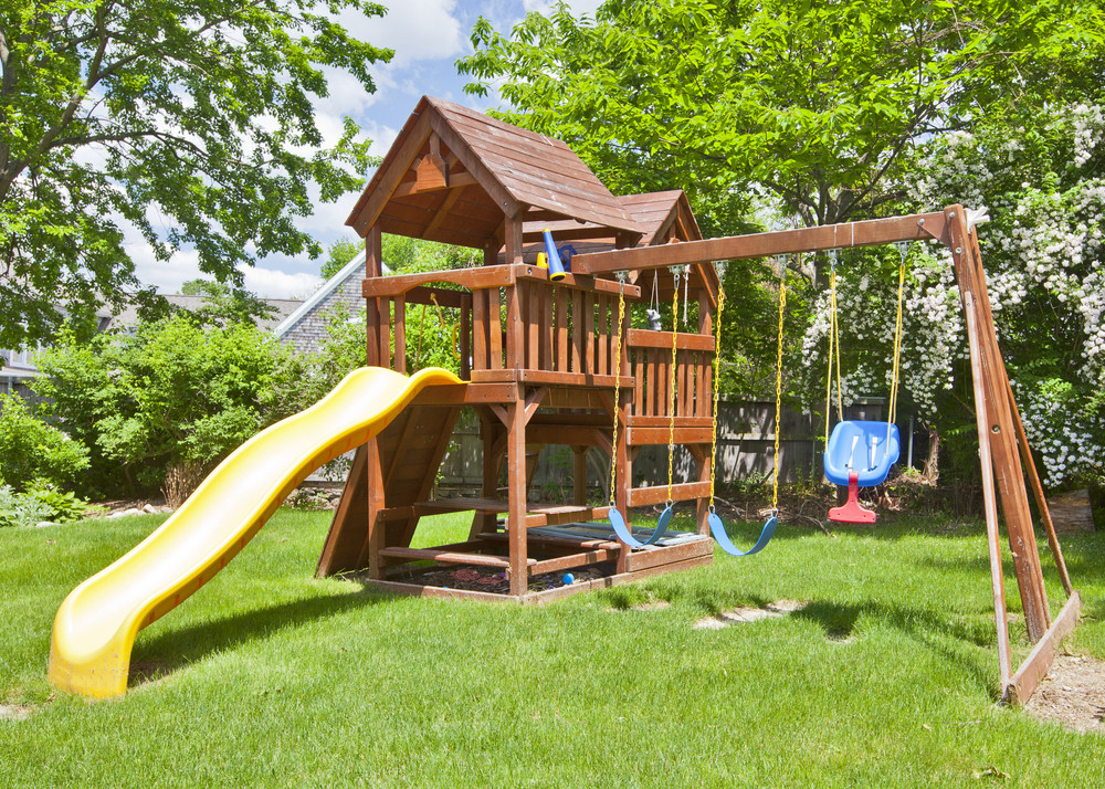 Backyard Swing Set
 How to Build a Safe Backyard Play Area for the Kids