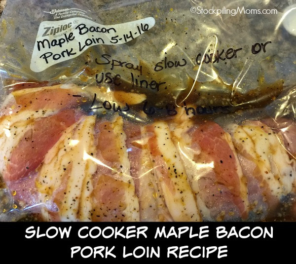 Bacon Wrapped Pork Tenderloin Slow Cooker
 Slow Cooker Maple Bacon Pork Loin Recipe