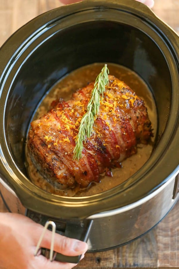 Bacon Wrapped Pork Tenderloin Slow Cooker
 21 Swoon Worthy Pork Loin Recipes • The Wicked Noodle