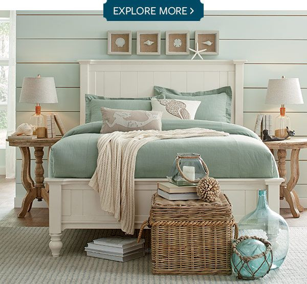 Beach Themed Master Bedroom
 140 best images about Decorating Seascape on Pinterest