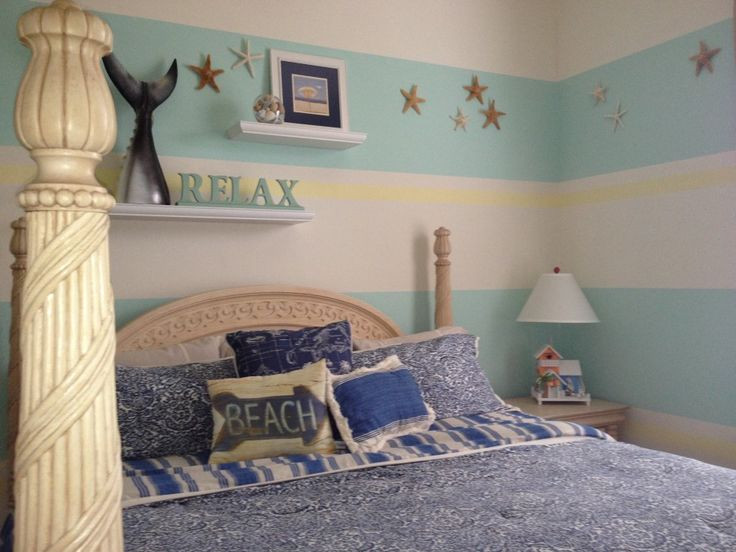 Beach Themed Master Bedroom
 256 best images about Bedroom on Pinterest