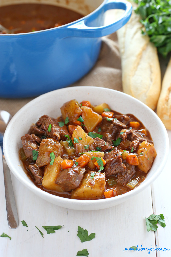 Beef Stew Recipe Stove Top
 Best Ever e Pot Beef Stew The Busy Baker