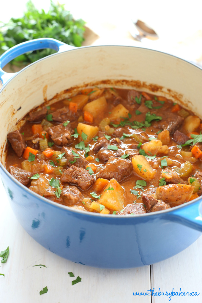 Beef Stew Recipe Stove Top
 Best Ever e Pot Beef Stew The Busy Baker