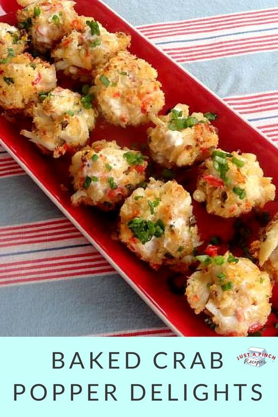 Best Seafood Appetizers
 Baked Crab Popper Delights Recipe