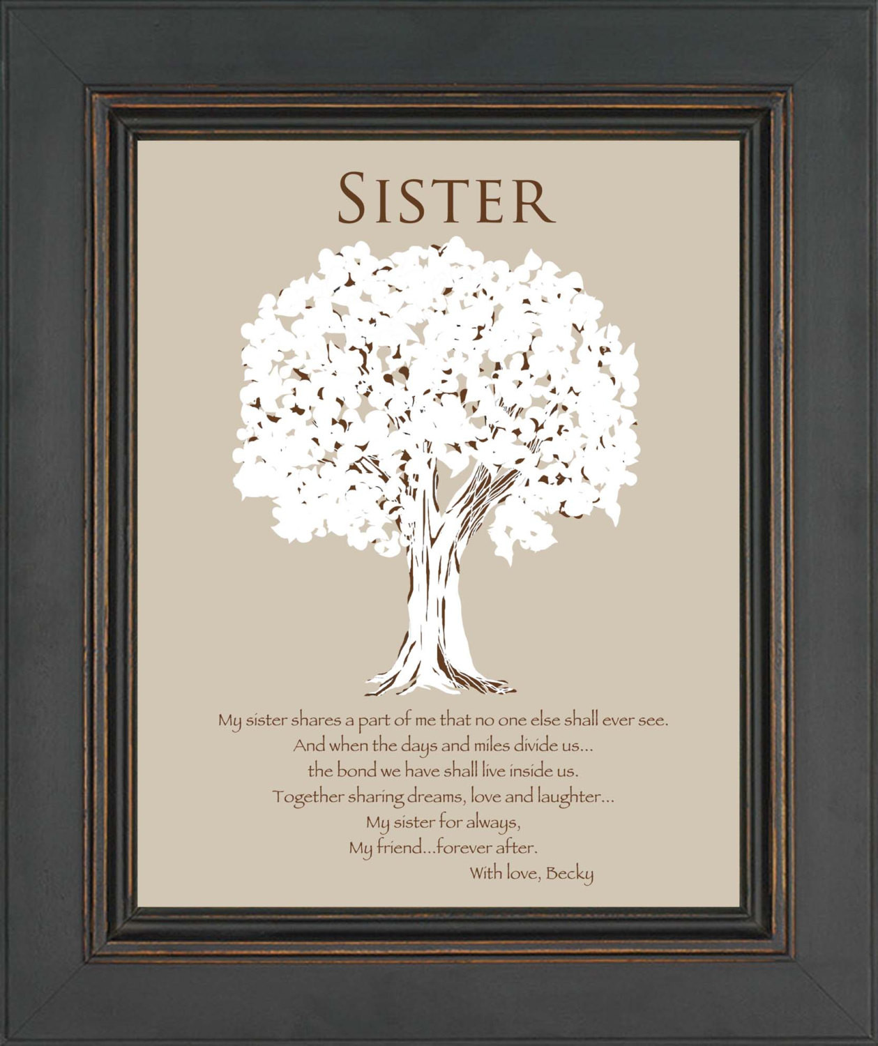 Best Wedding Gifts For Sister
 SISTER Gift Personalized Gift for Sister Wedding Gift for