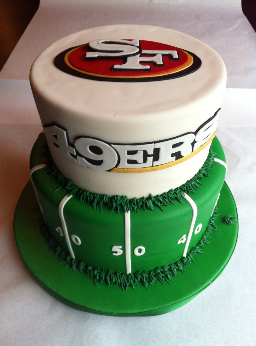 Birthday Cake San Francisco
 San Francisco 49Ers Cake All Fondant With Royal Icing