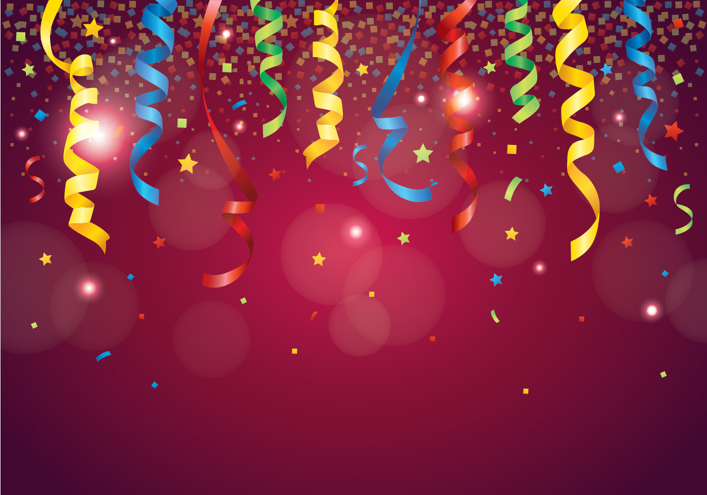 Birthday Party Background
 Red Party Popper Background Download Free Vectors