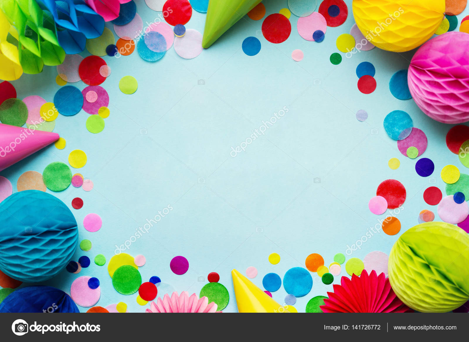 Birthday Party Background
 Colorful birthday party background — Stock