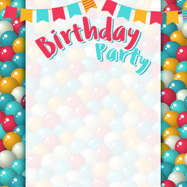 Birthday Party Background
 Birthday party background Vector