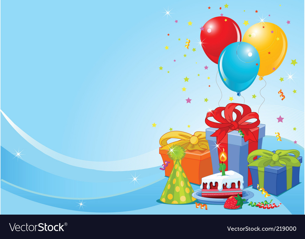 Birthday Party Background
 Birthday party background Royalty Free Vector Image
