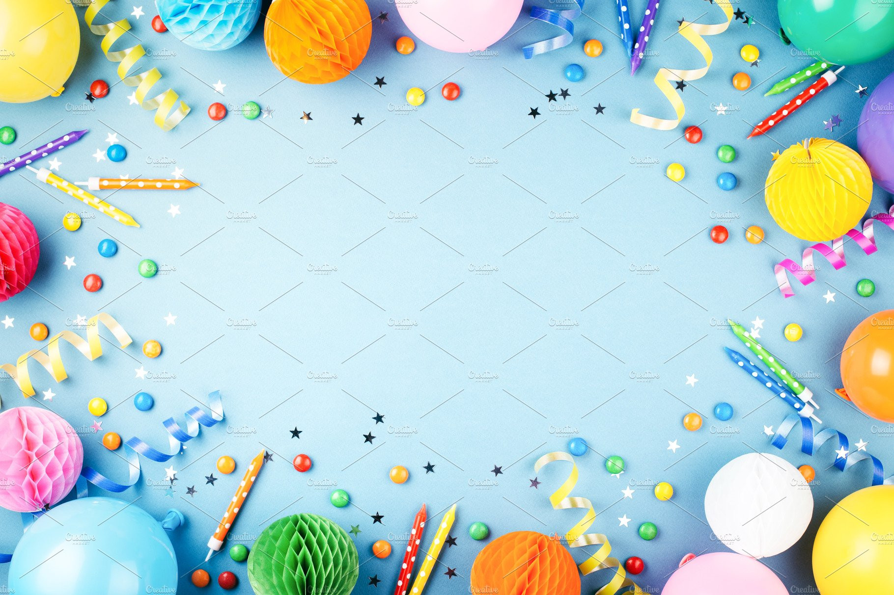 Birthday Party Background
 Blue birthday party background Holiday s