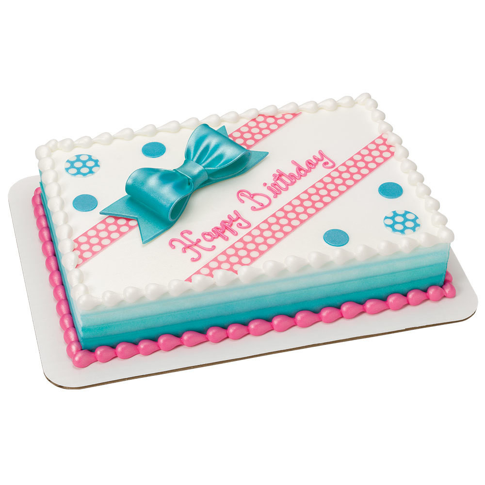 Birthday Sheet Cake Recipe
 Birthday Bliss DecoShapes and Gum Paste Bow 1 4 Sheet Cake