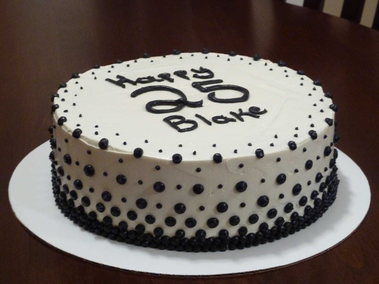 Black And White Birthday Cakes
 LaMare Bakery Red Velvet Black and White Birthday Cake