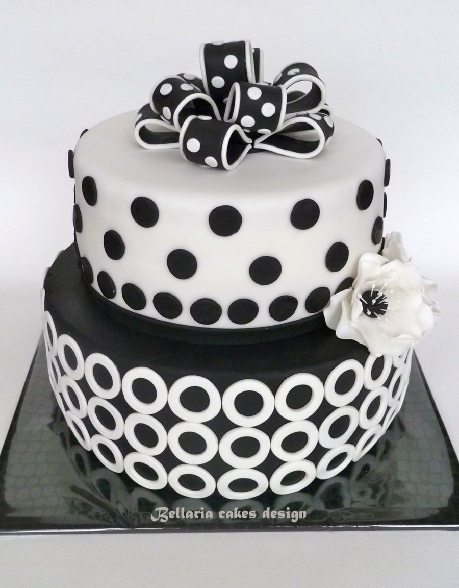 Black And White Birthday Cakes
 Black And White Birthday Cake CakeCentral