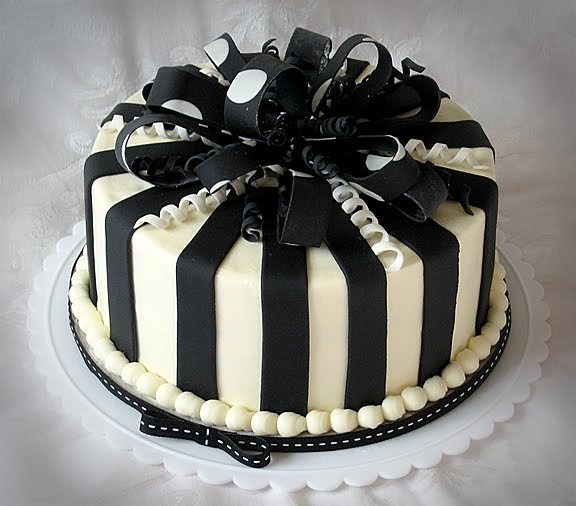 Black And White Birthday Cakes
 Stacey s Sweet Shop Truly Custom Cakery LLC Black and
