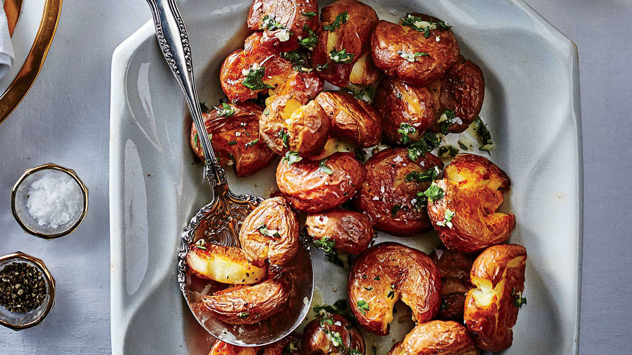 Boiled Baby Red Potato Recipes
 Smashed Baby Red Potatoes Southern Living