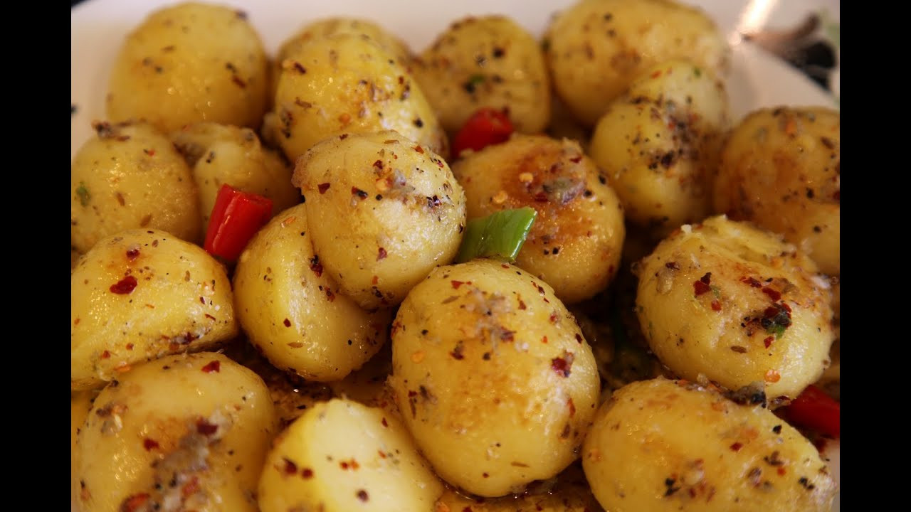 Boiled Baby Red Potato Recipes
 " HOT & SPICY BABY POTATOES " Bajias Cooking