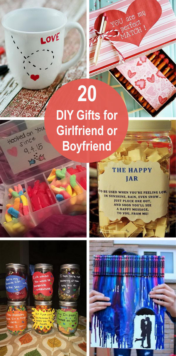 Boyfriend DIY Gifts
 20 DIY Gifts for Girlfriend or Boyfriend