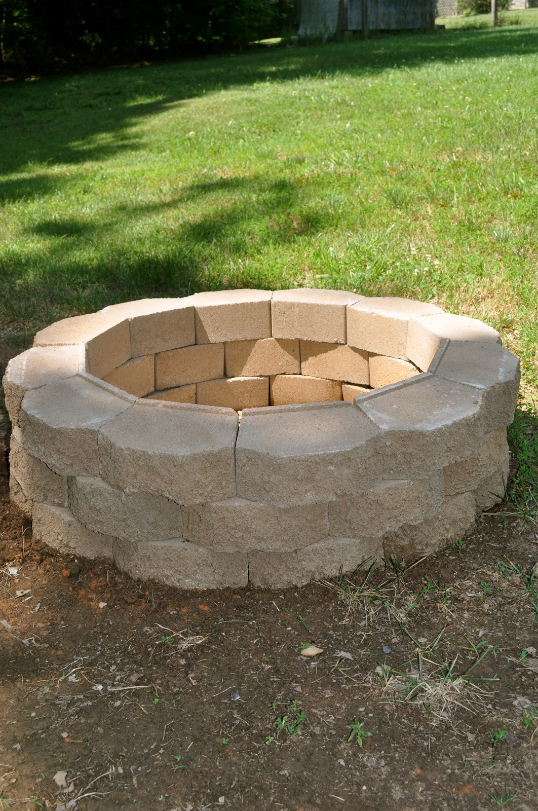 Build Brick Firepit
 Salty Tales DIY Fire Pit