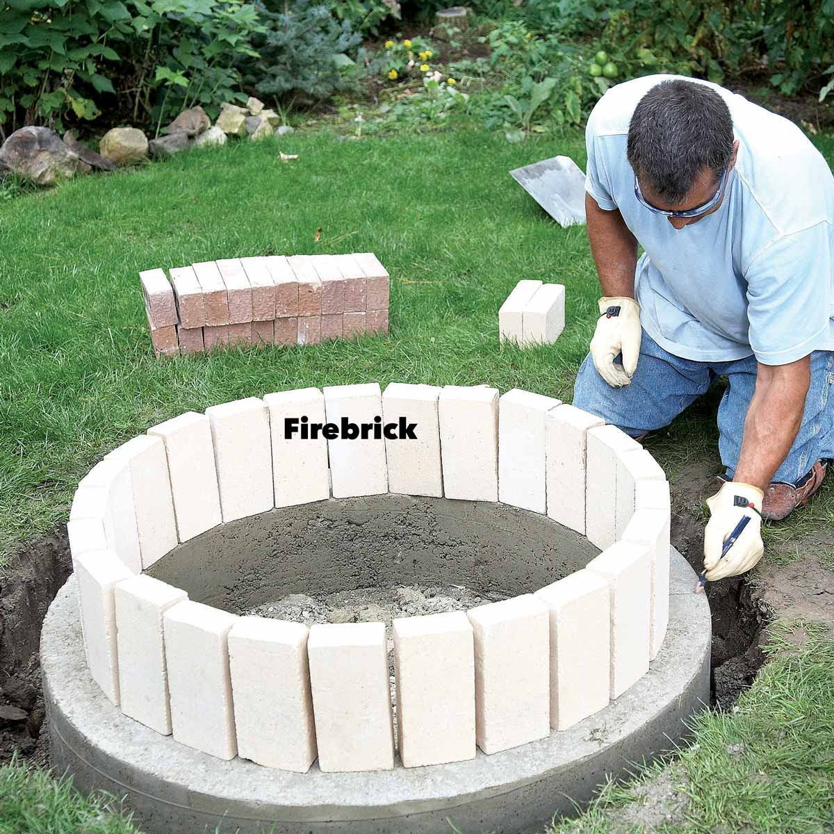 Build Brick Firepit
 How to Build a DIY Fire Pit — The Family Handyman