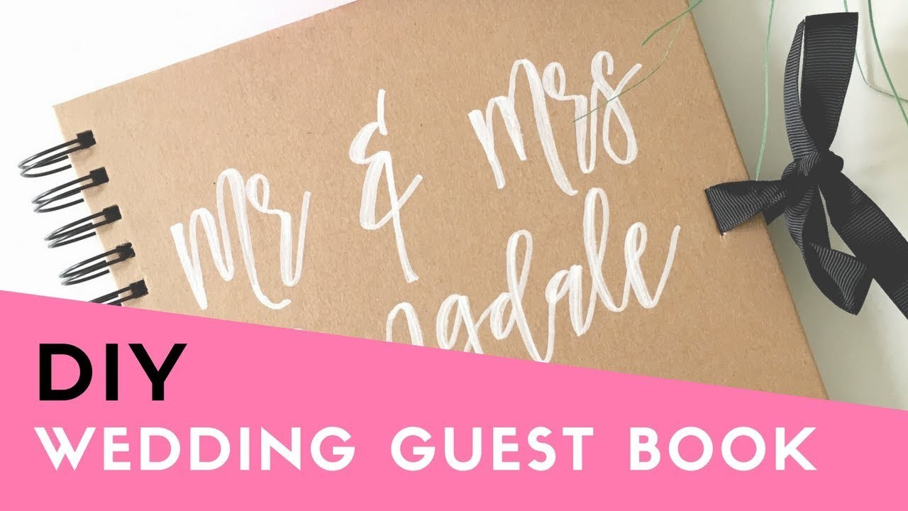 Cheap Guest Books For Weddings
 HOW TO Make your own Wedding Guest Book Cheap & Easy DIY