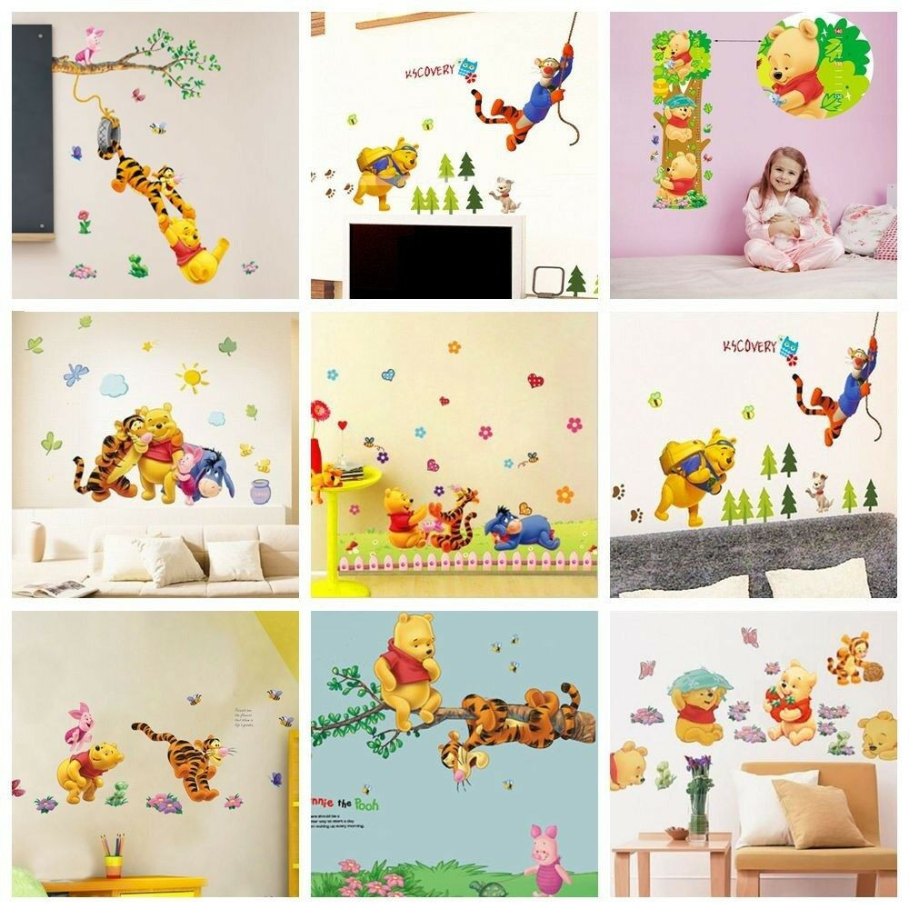 Childrens Bedroom Wall Stickers Removable
 Winnie The Pooh Wall Stickers Nursery Kids Bedroom