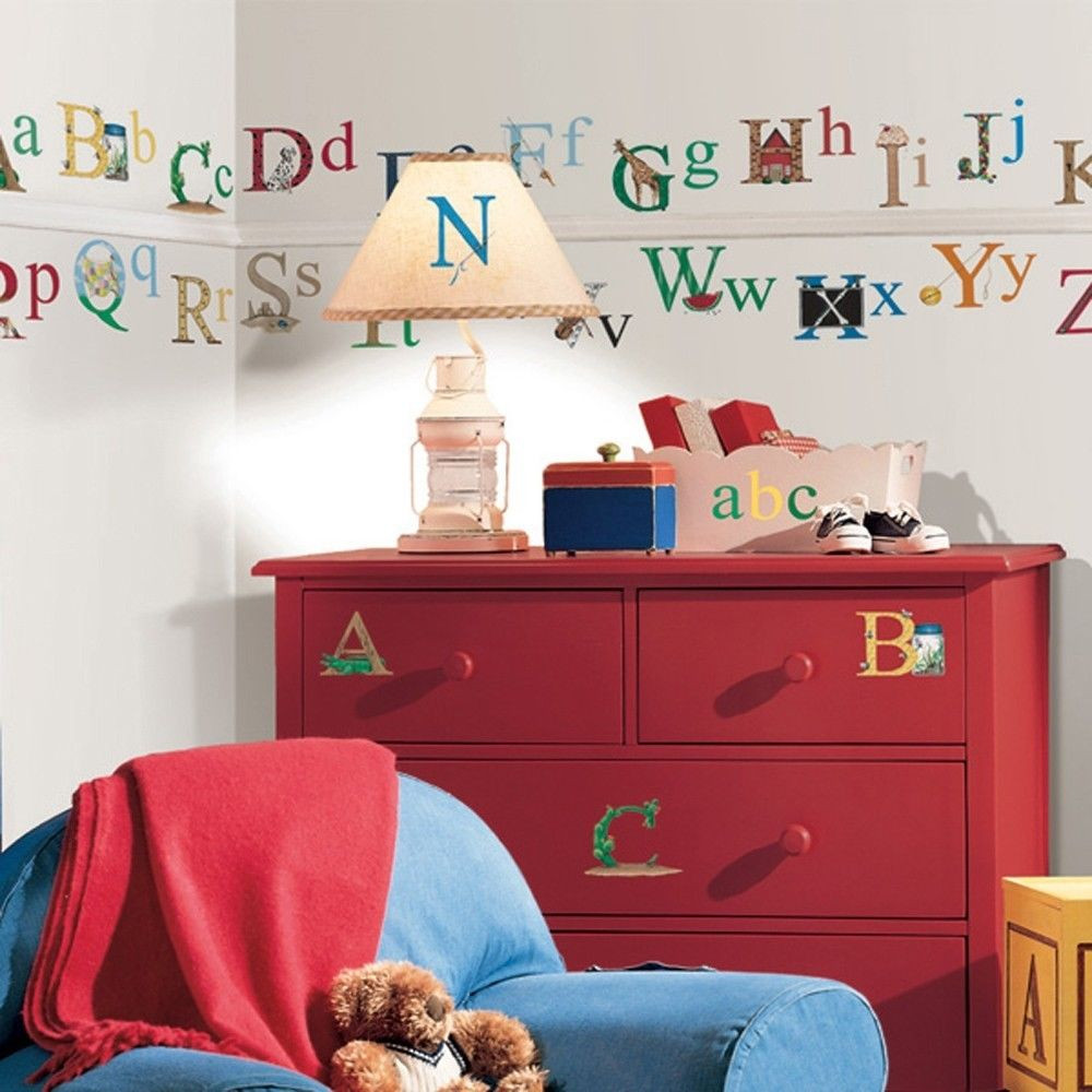 Childrens Bedroom Wall Stickers Removable
 ALPHABET Removable Vinyl Wall Decals Kids Room Decor 73