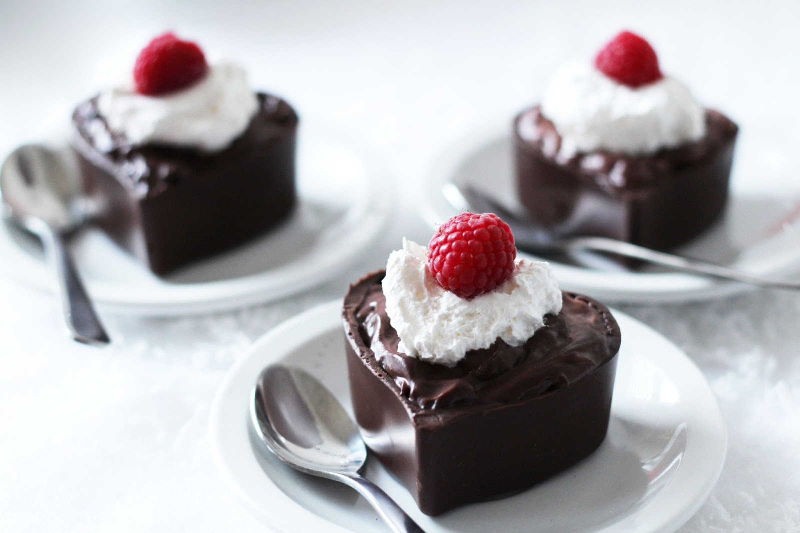 Chocolate Valentines Desserts
 Worth Pinning Chocolate Heart Pudding Cups