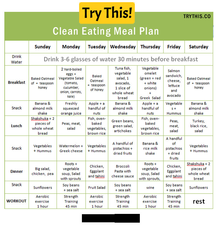 Clean Eating Meal Plans
 A Week of Healthy Meals Made In 2 Hours Health Tips