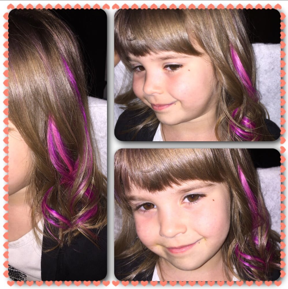 Color Hair Extensions For Kids
 Hotheads hair extensions on kids adds a lil pop of color